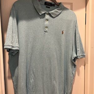 Polo by Ralph Lauren Men's Light Blue Polo Shirt